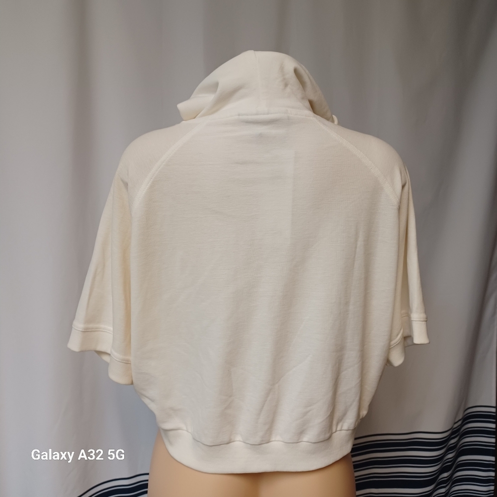 Fila Off-Cream  Cropped Hoodie Size S - Picture 6 of 13